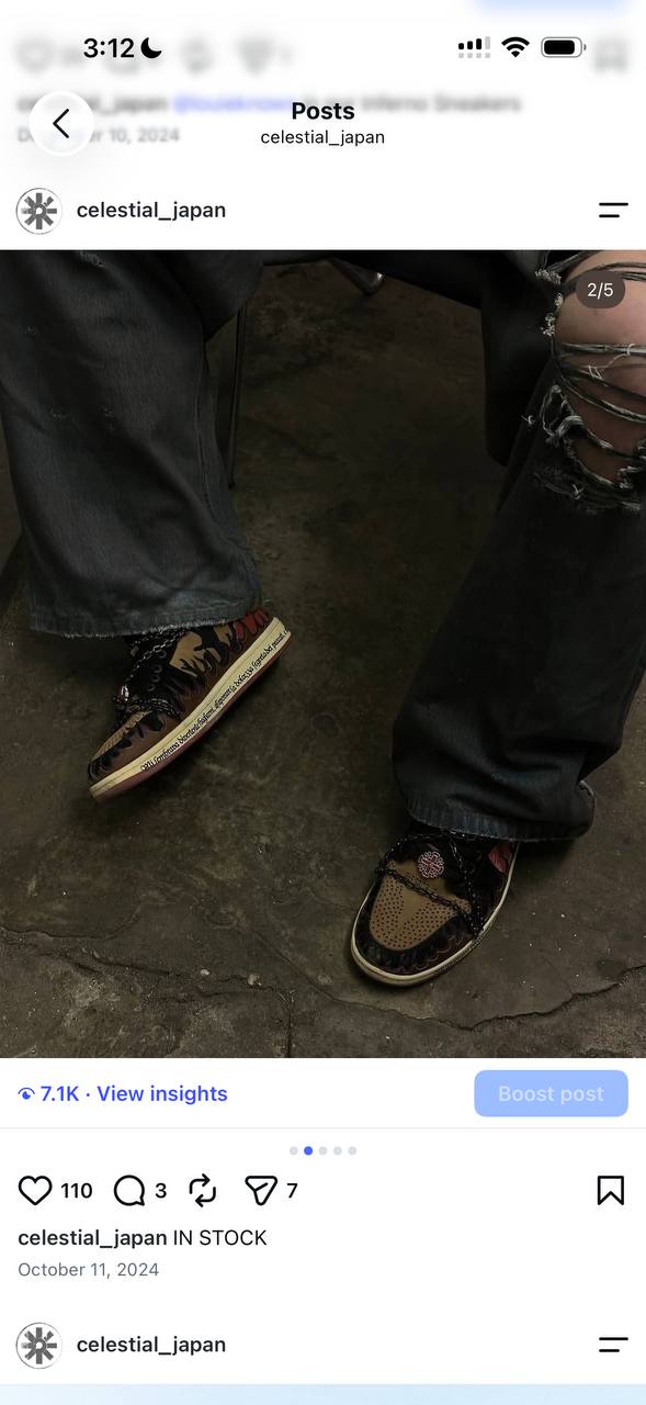 Inferno with dark trousers · on-foot archive